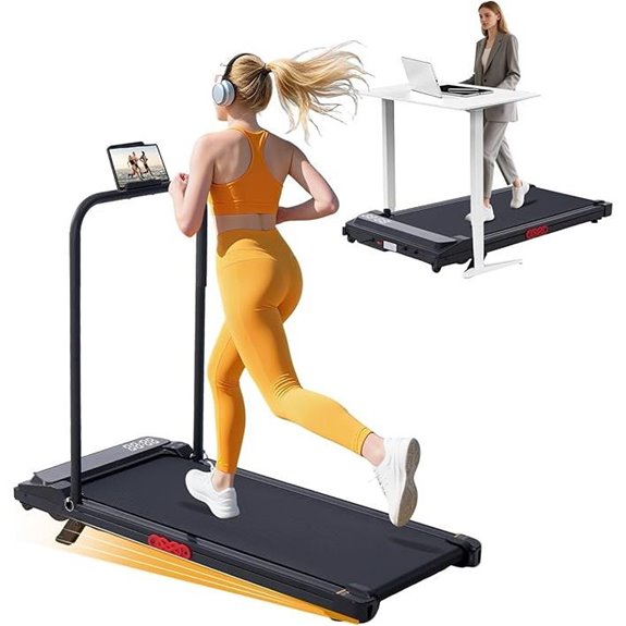 Electric Treadmill with Incline for Home Use
