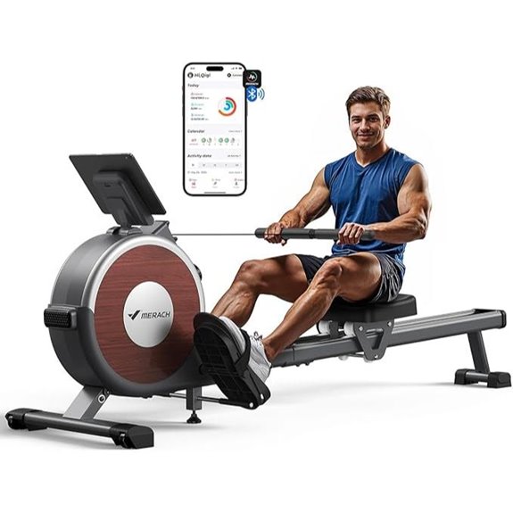 MERACH Magnetic Rowing Machine with 16 Resistance Levels