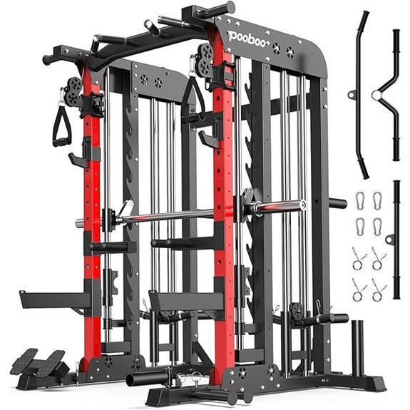 Pooboo Multi-Functional Power Cage Home Gym Machine
