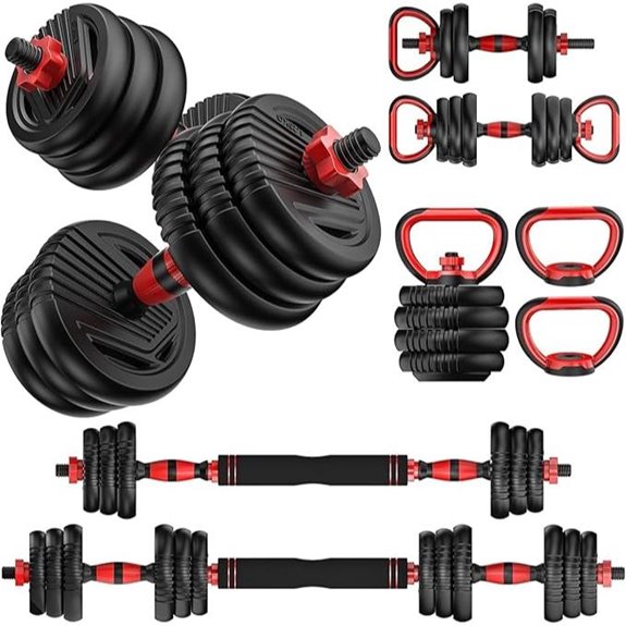Adjustable Dumbbells 5-in-1 Free Weight Set